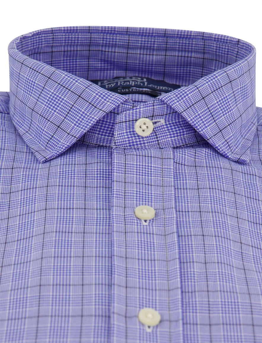Polo Ralph Lauren Custom Fit overhemd blauw geruit
