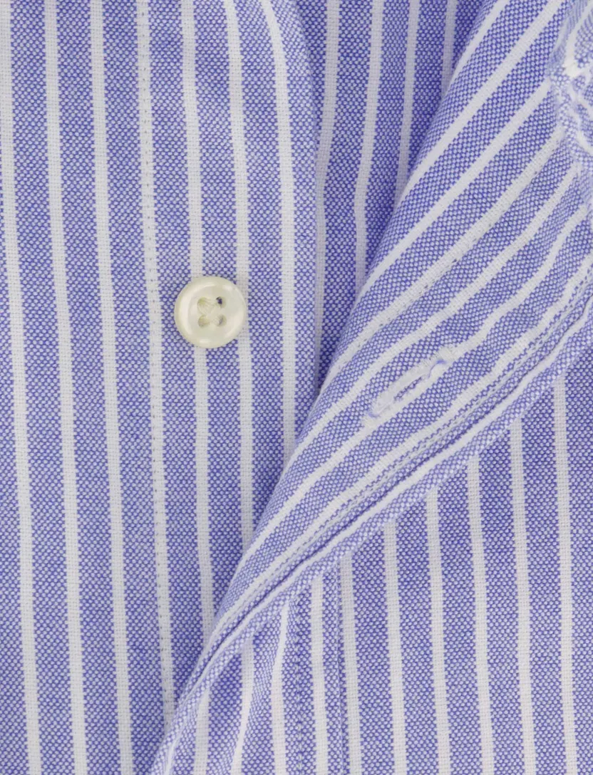 Overhemden Polo Ralph Lauren Custom Fit Lichtblauw Gestreept