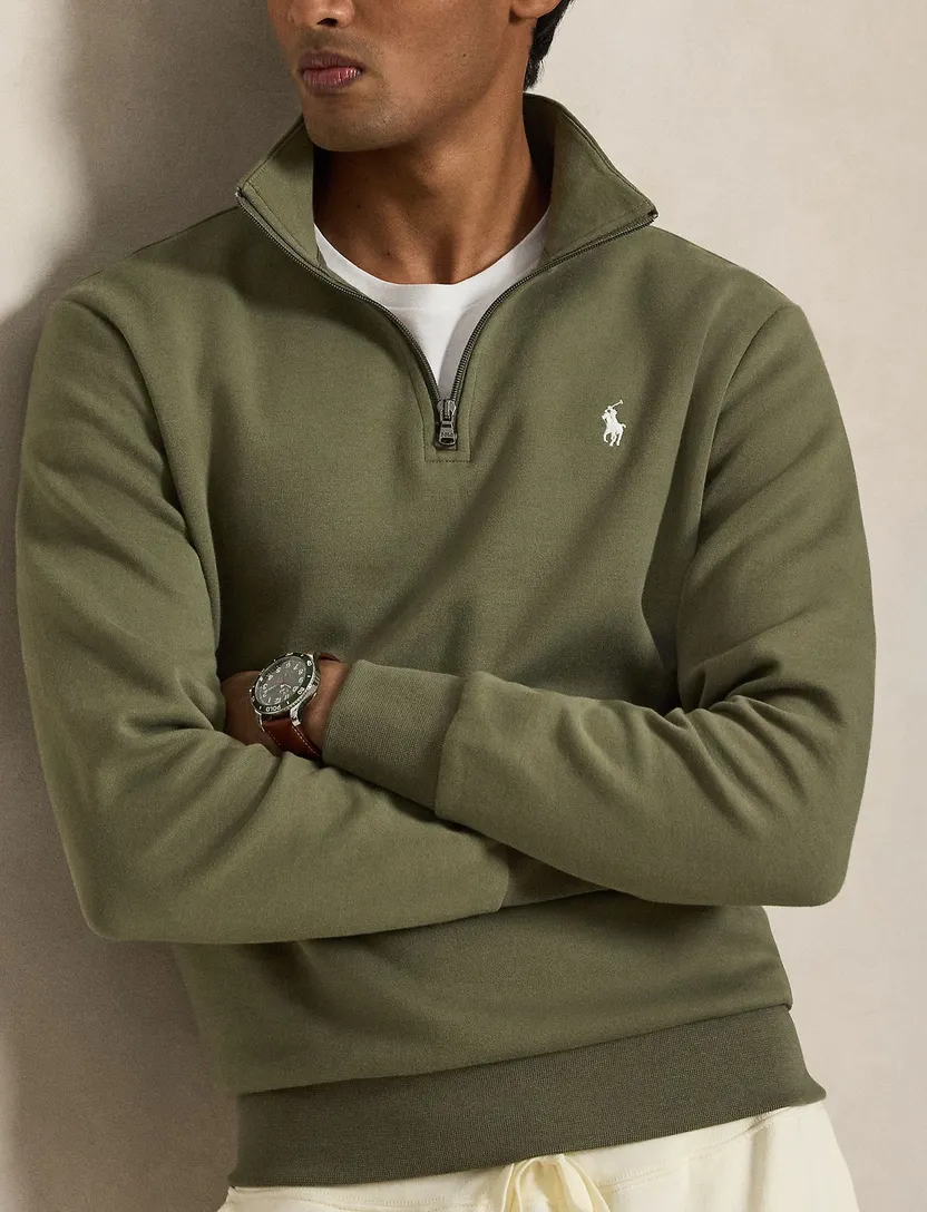 Trui Polo Ralph Lauren Groen half zip
