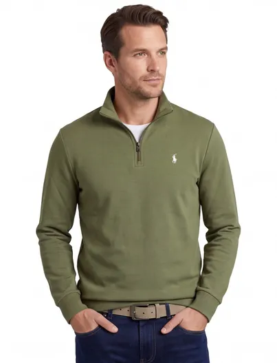 Polo Ralph Lauren Trui Polo Ralph Lauren Groen half zip