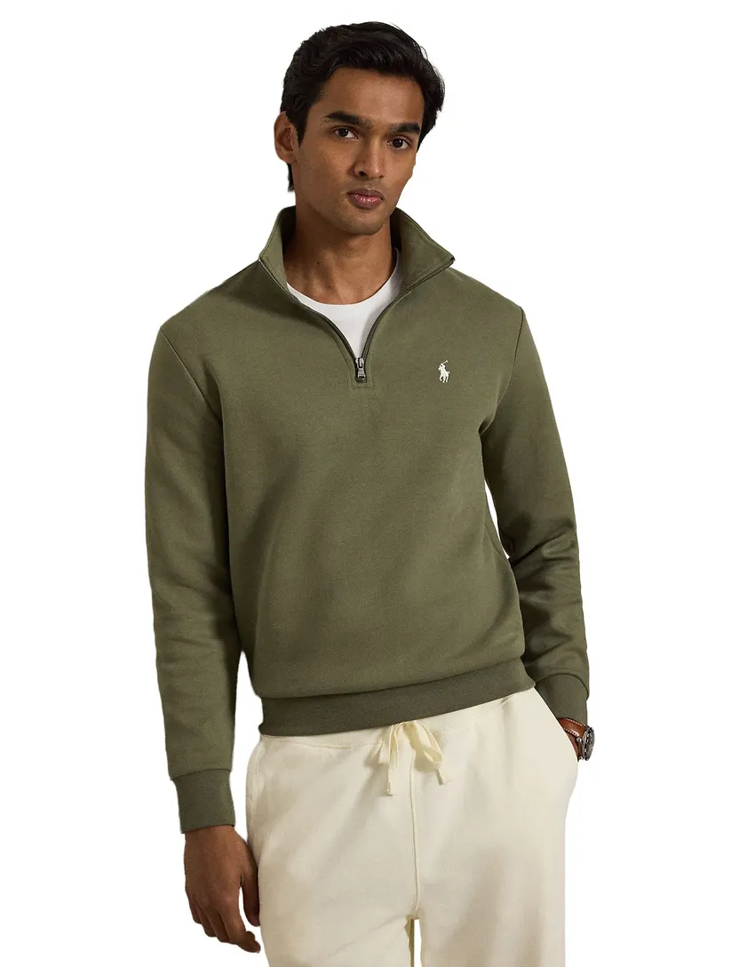 Trui Polo Ralph Lauren Groen half zip