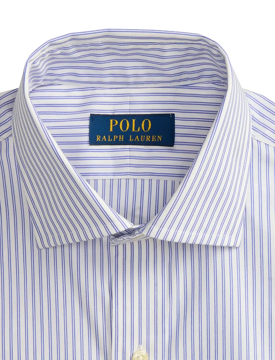 Polo Ralph Lauren Custom Fit overhemd lichtblauw gestreept