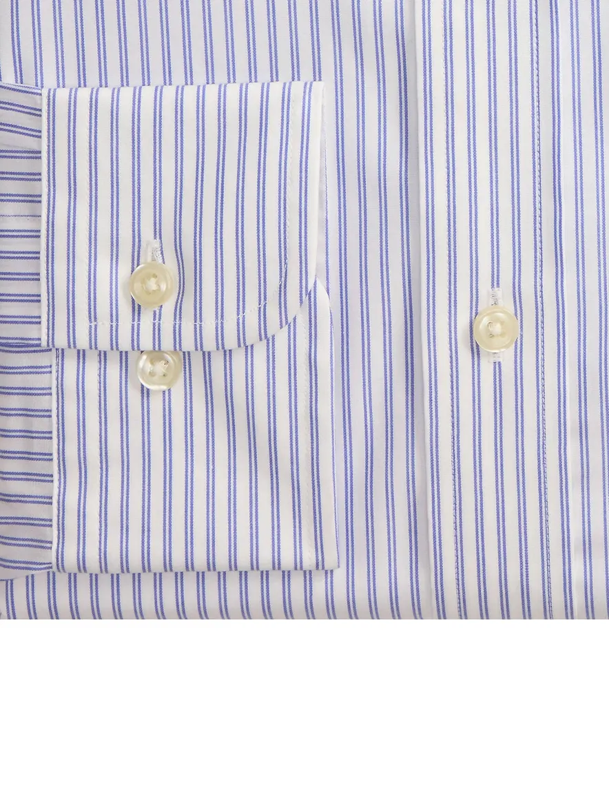 Polo Ralph Lauren Custom Fit overhemd lichtblauw gestreept