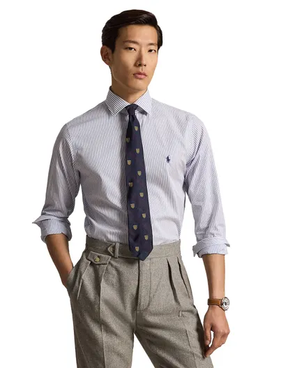 Polo Ralph Lauren Polo Ralph Lauren Custom Fit overhemd lichtblauw gestreept
