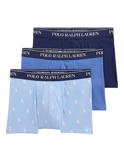 Polo Ralph Lauren Ondergoed Polo Ralph Lauren lichtblauw geprint 3-pack