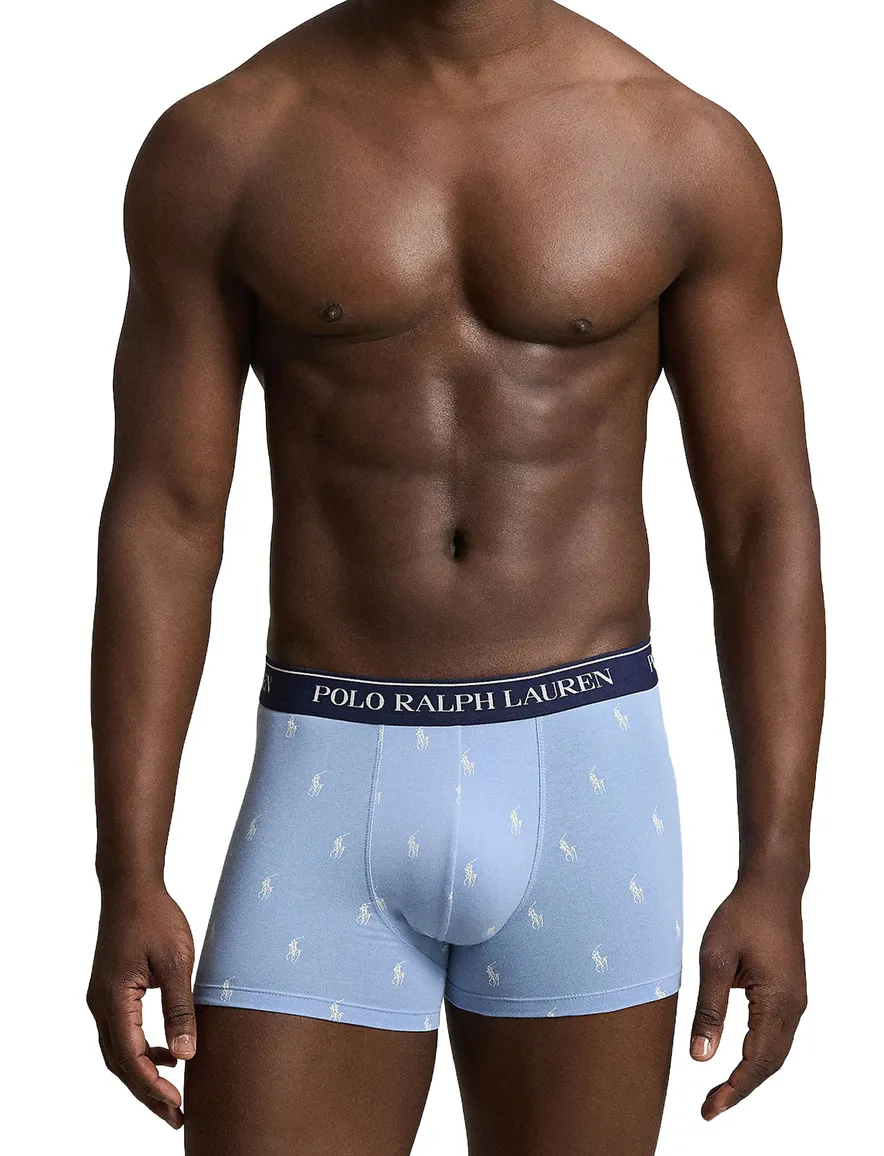 Polo Ralph Lauren ondergoed 3-pack lichtblauw geprint