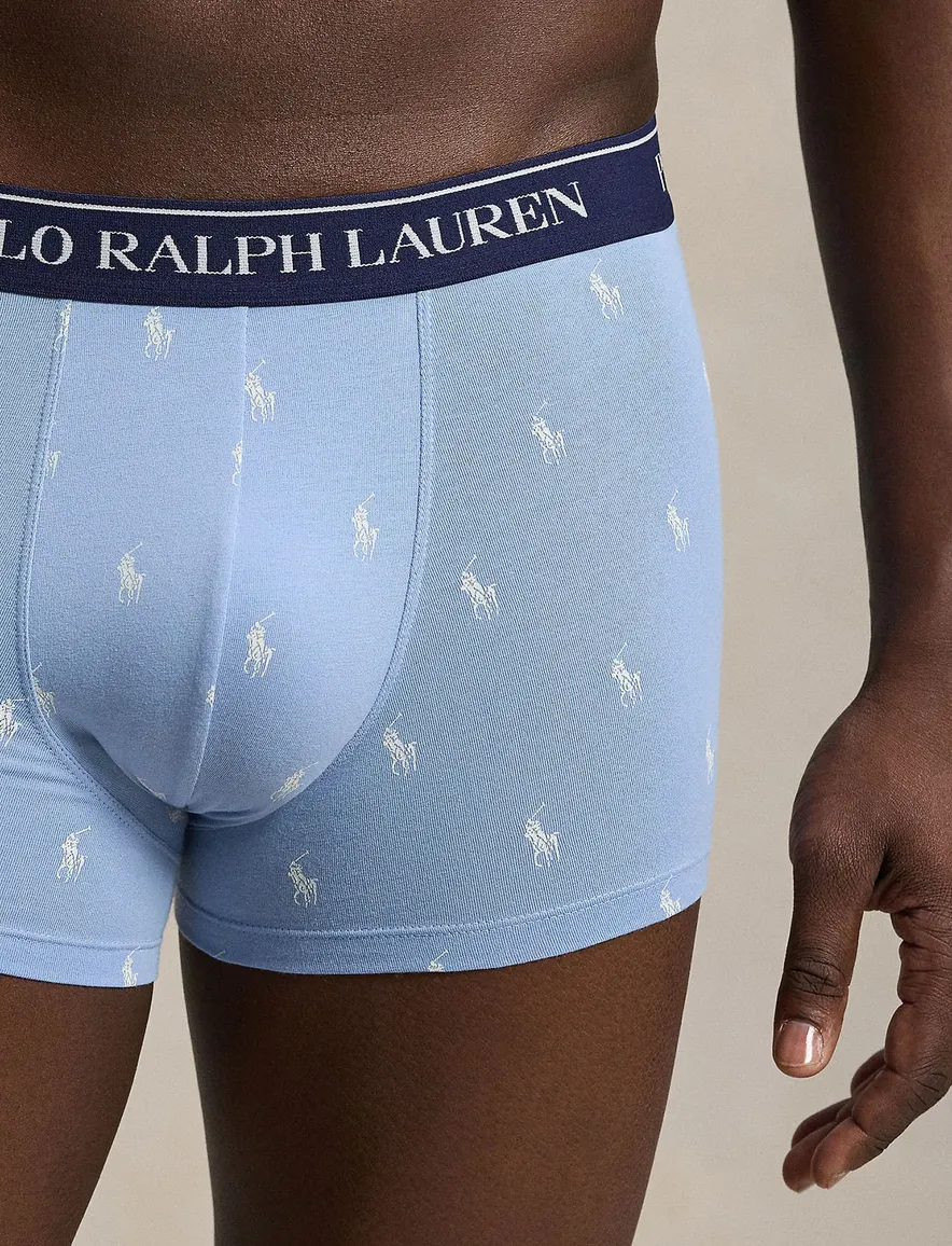 Polo Ralph Lauren ondergoed 3-pack lichtblauw geprint