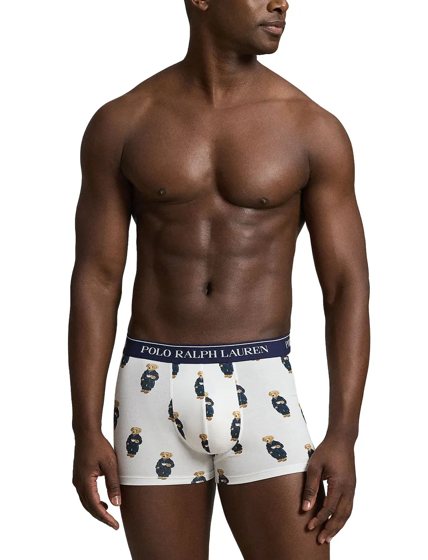 Polo Ralph Lauren Bear ondergoed wit geprint 3-pack
