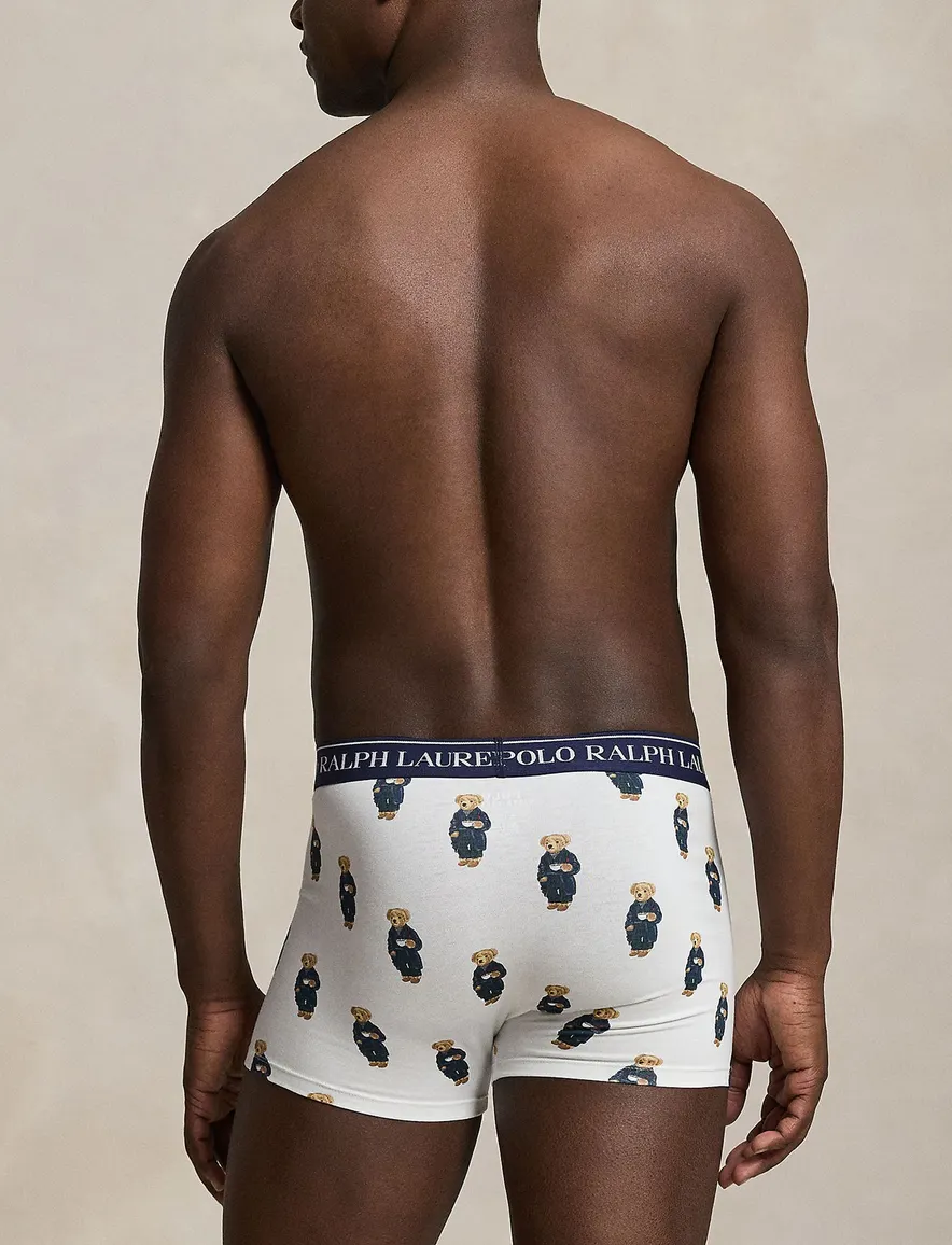 Polo Ralph Lauren Bear ondergoed wit geprint 3-pack