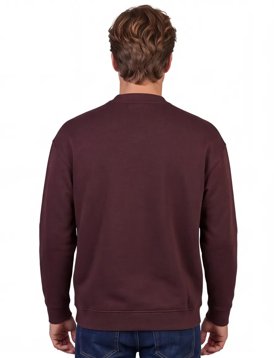 Trui Genti aubergine rood
