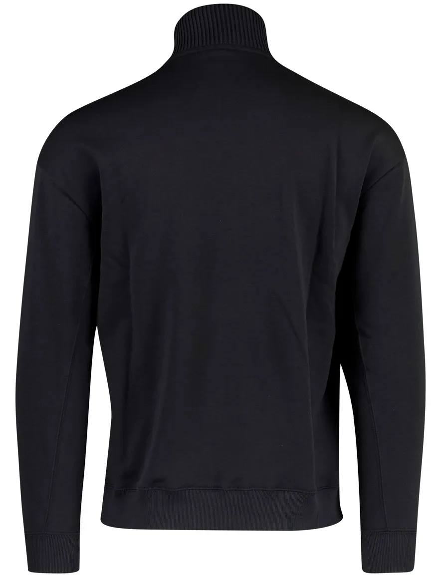 Genti trui donkerblauw half zip turtleneck