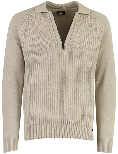 Genti Poloshirt Genti beige bruin