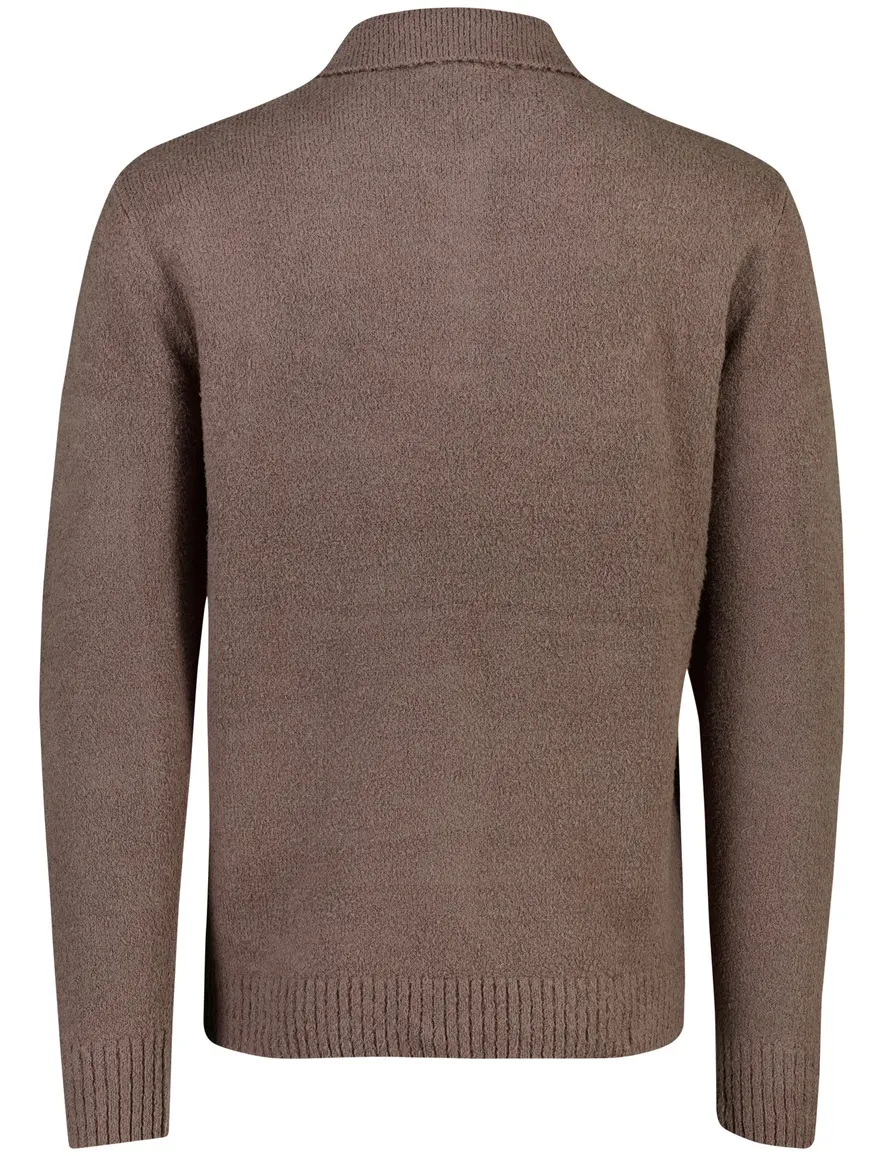 Genti poloshirt bruin effen