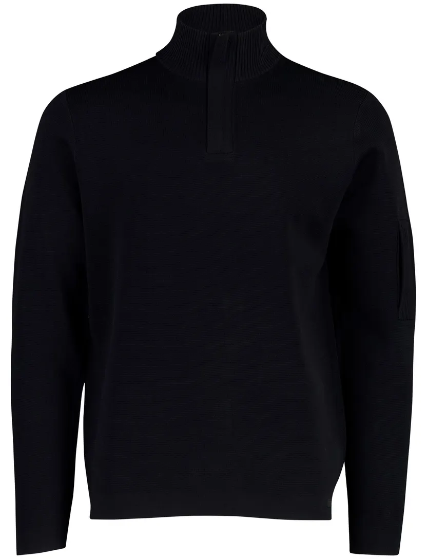 Trui Genti donkerblauw normale fit