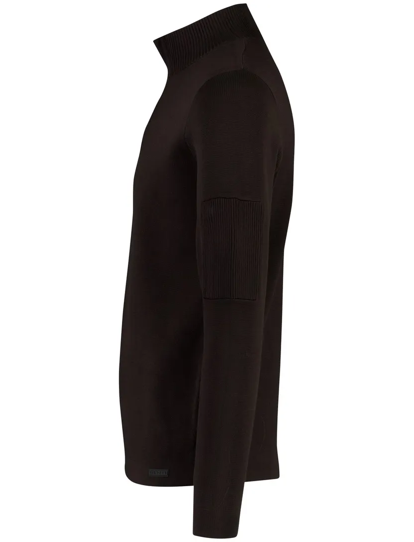 Trui Genti bruin viscose