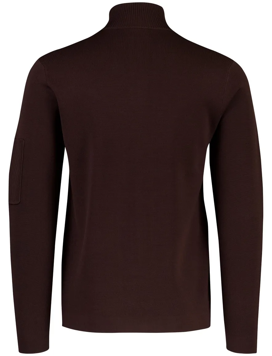 Trui Genti bruin rood