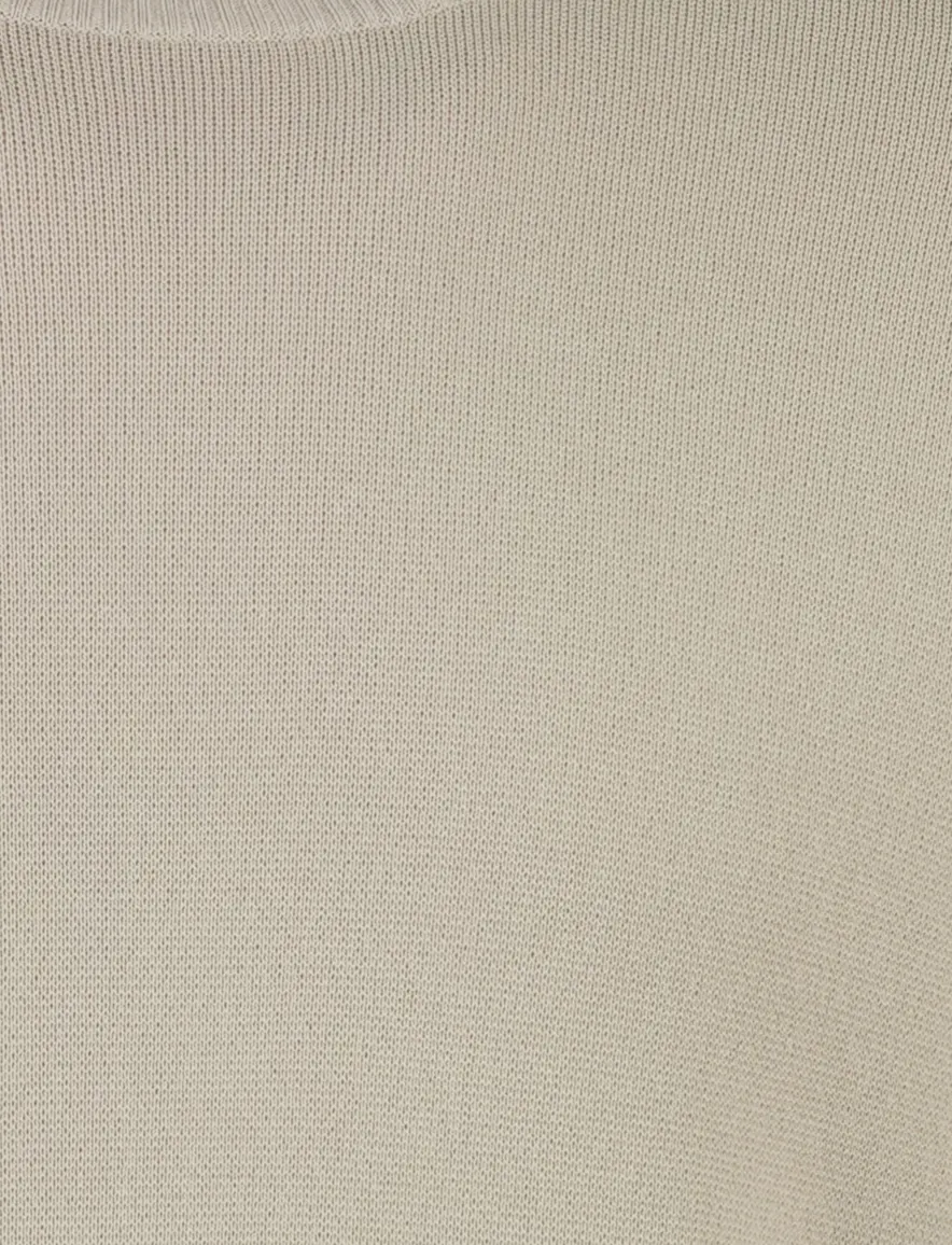 Genti trui beige met zak op de mouw
