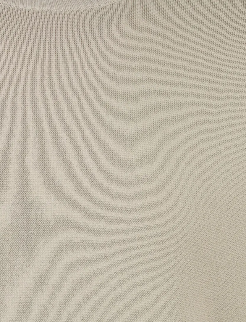 Trui Genti beige zak op de mouw