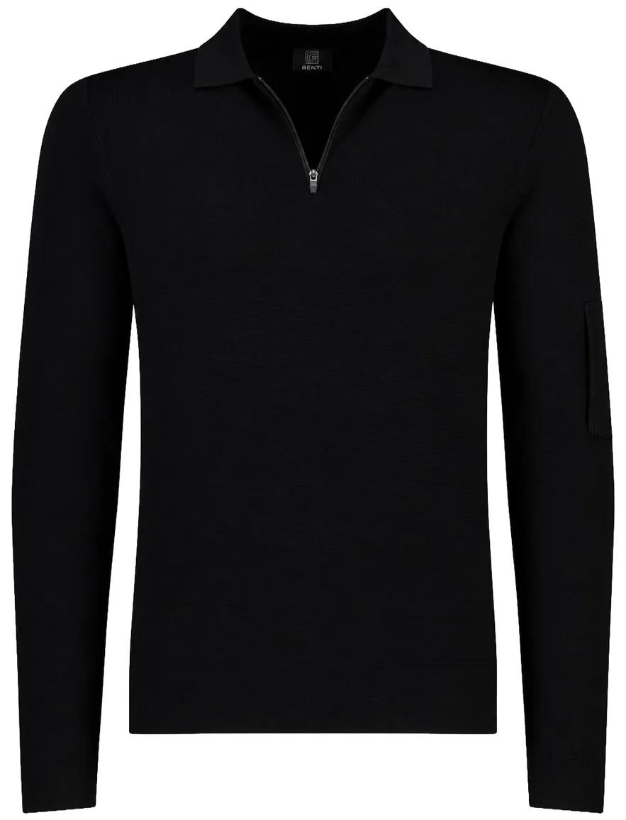 Poloshirt Genti zwart zwart