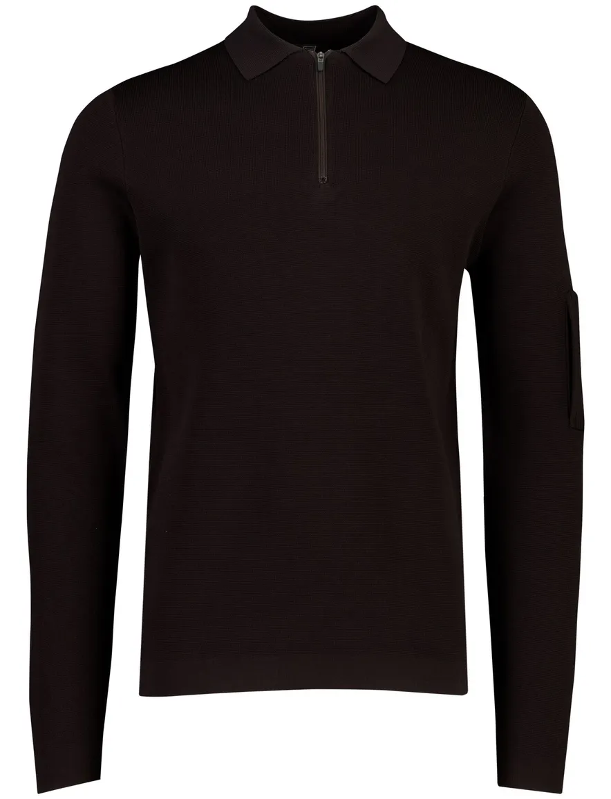 Poloshirt Genti zwart bruin