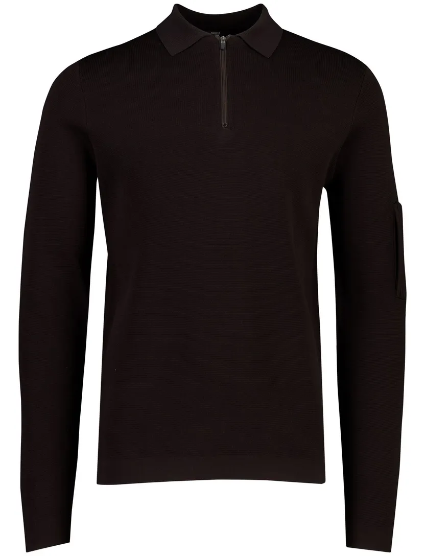 Poloshirt Genti zwart normale fit