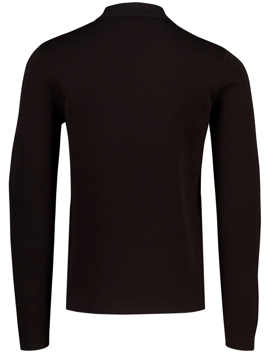 Poloshirt Genti zwart bruin
