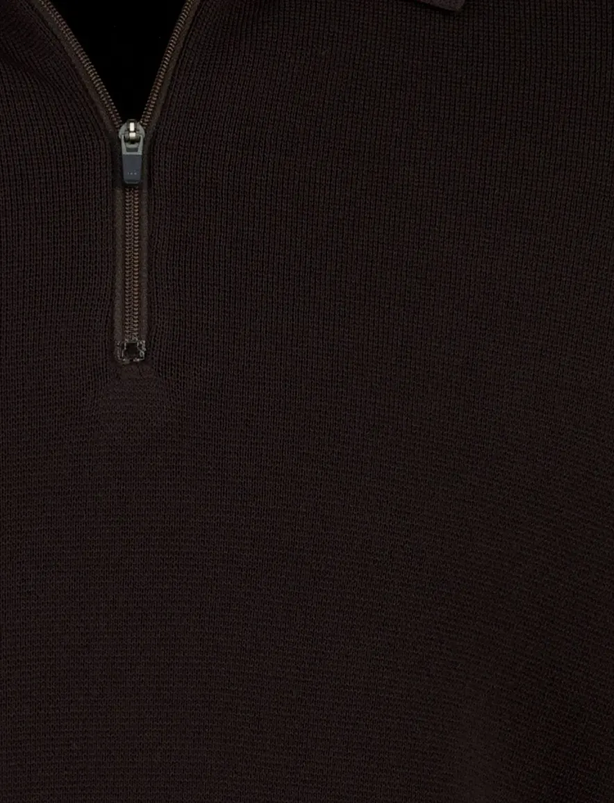 Poloshirt Genti zwart bruin