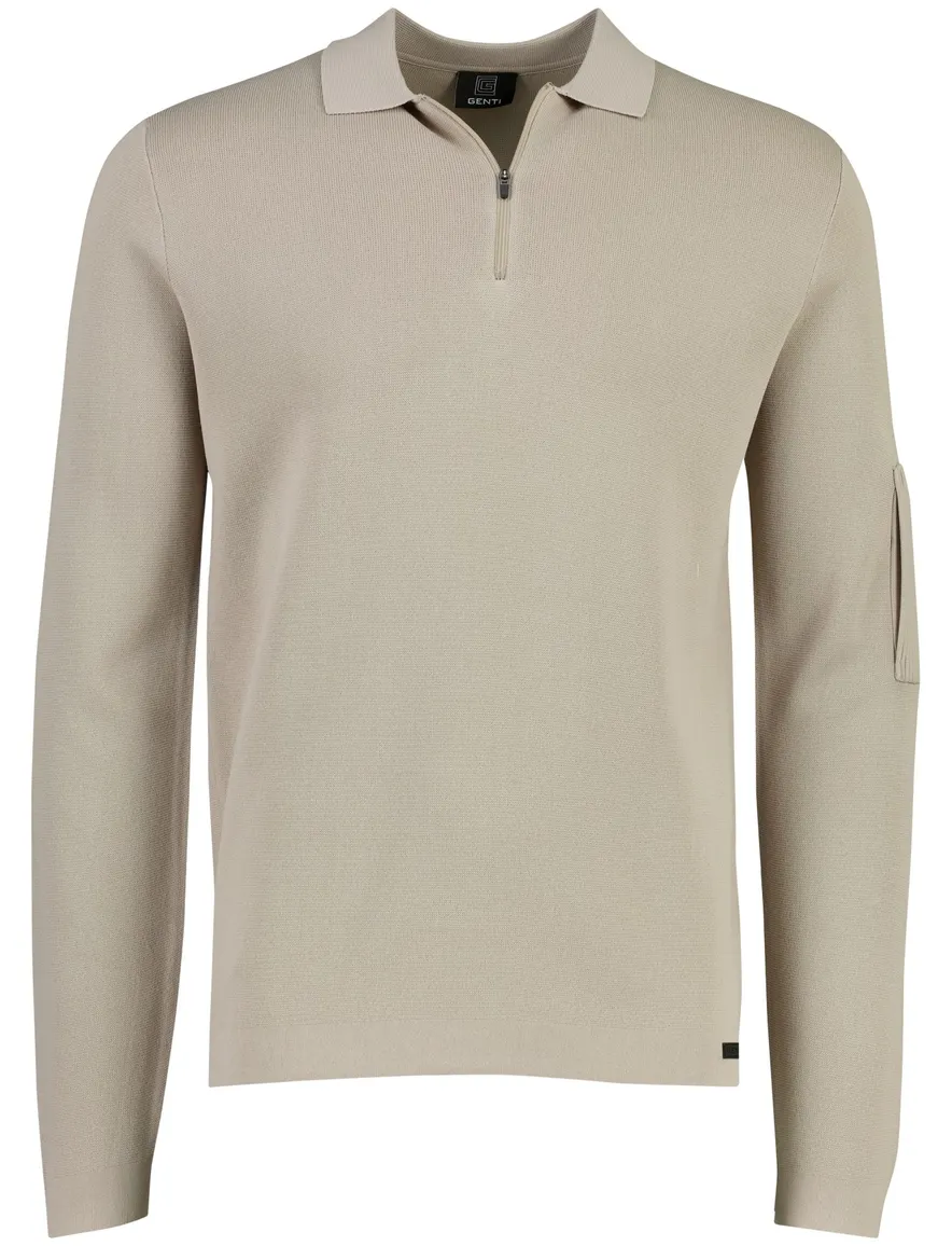 Poloshirt Genti beige bruin