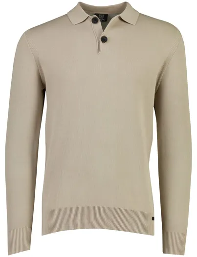 Genti Poloshirt Genti beige katoen