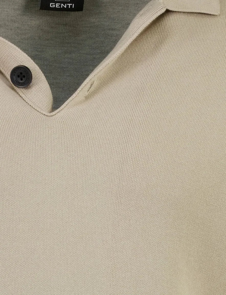 Poloshirt Genti beige bruin