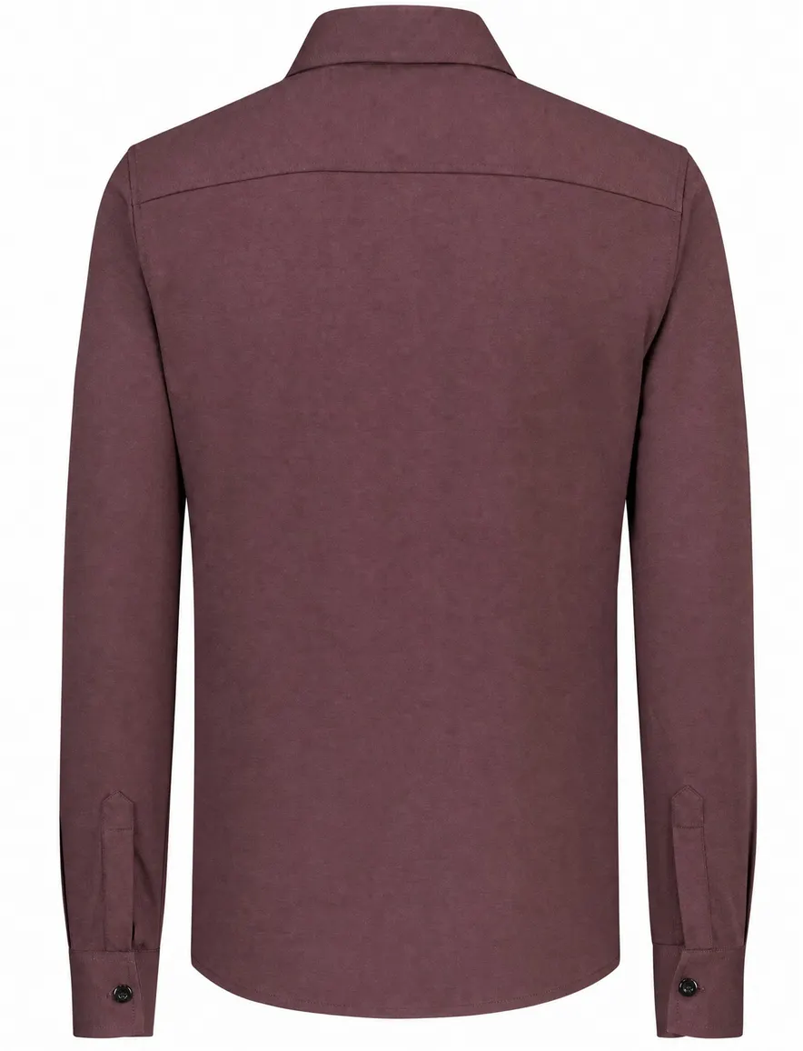 Overshirt Genti aubergine rood