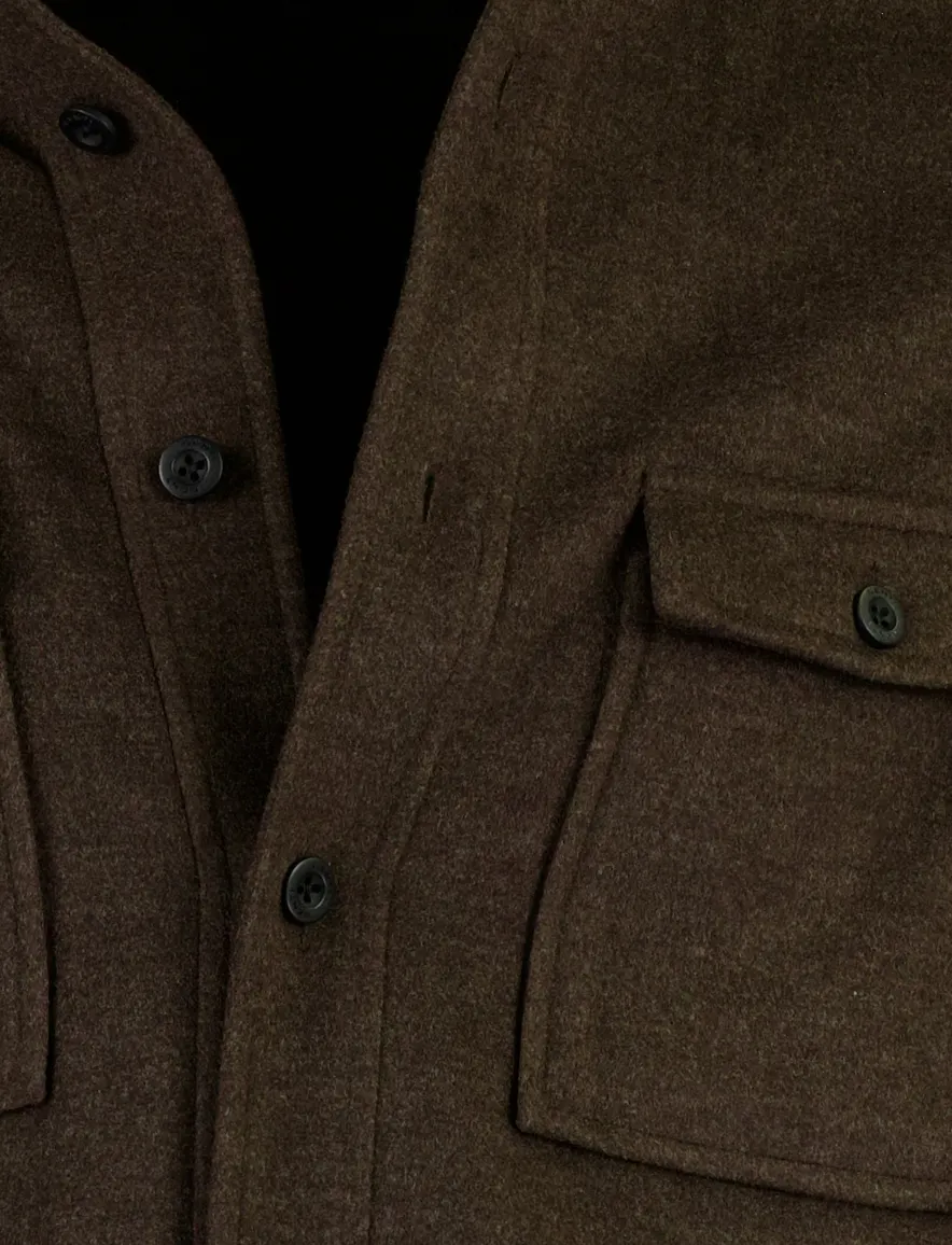 Overshirt Genti bruin bruin
