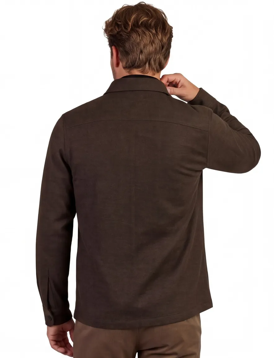 Overshirt Genti bruin bruin