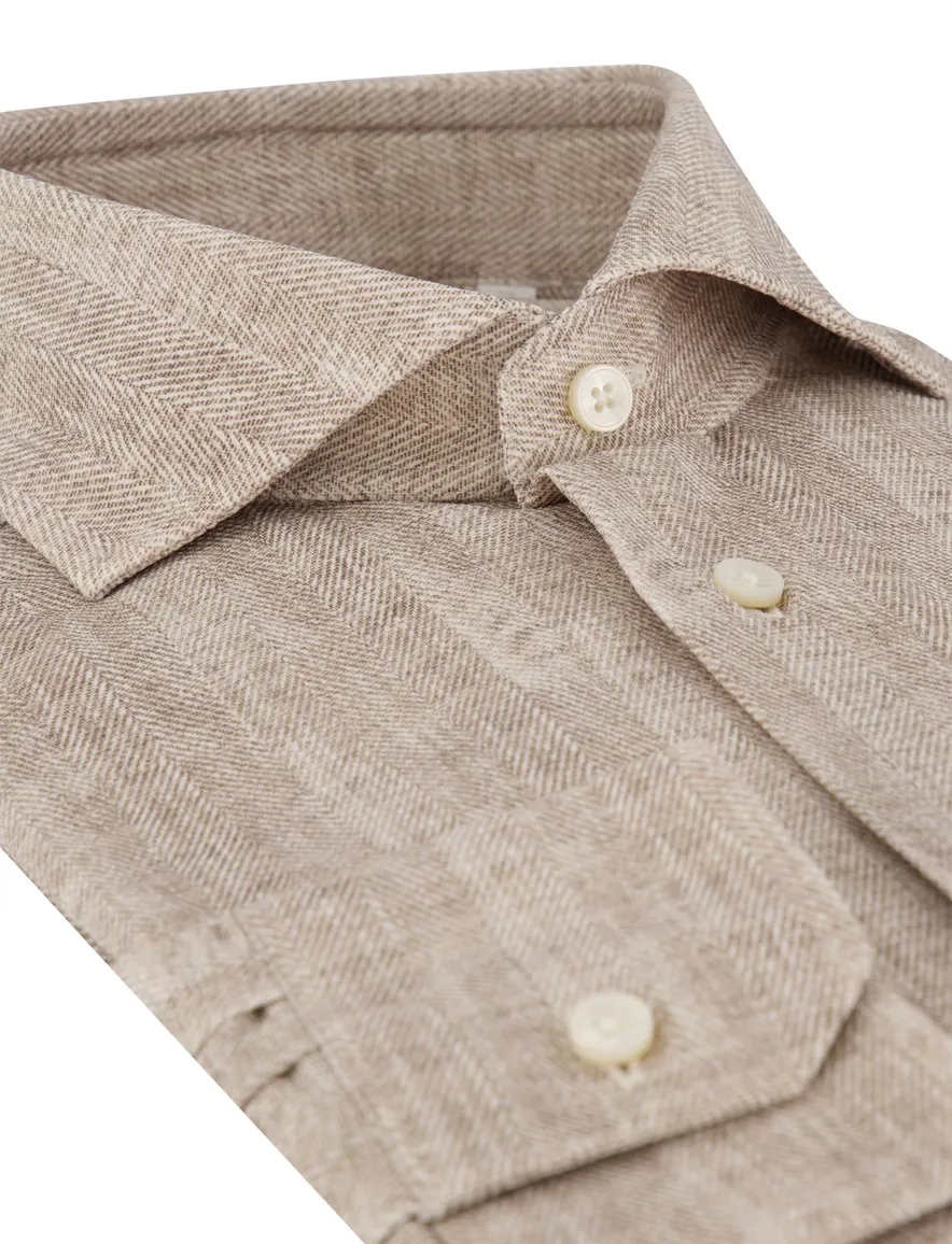 Overhemd Xacus beige
