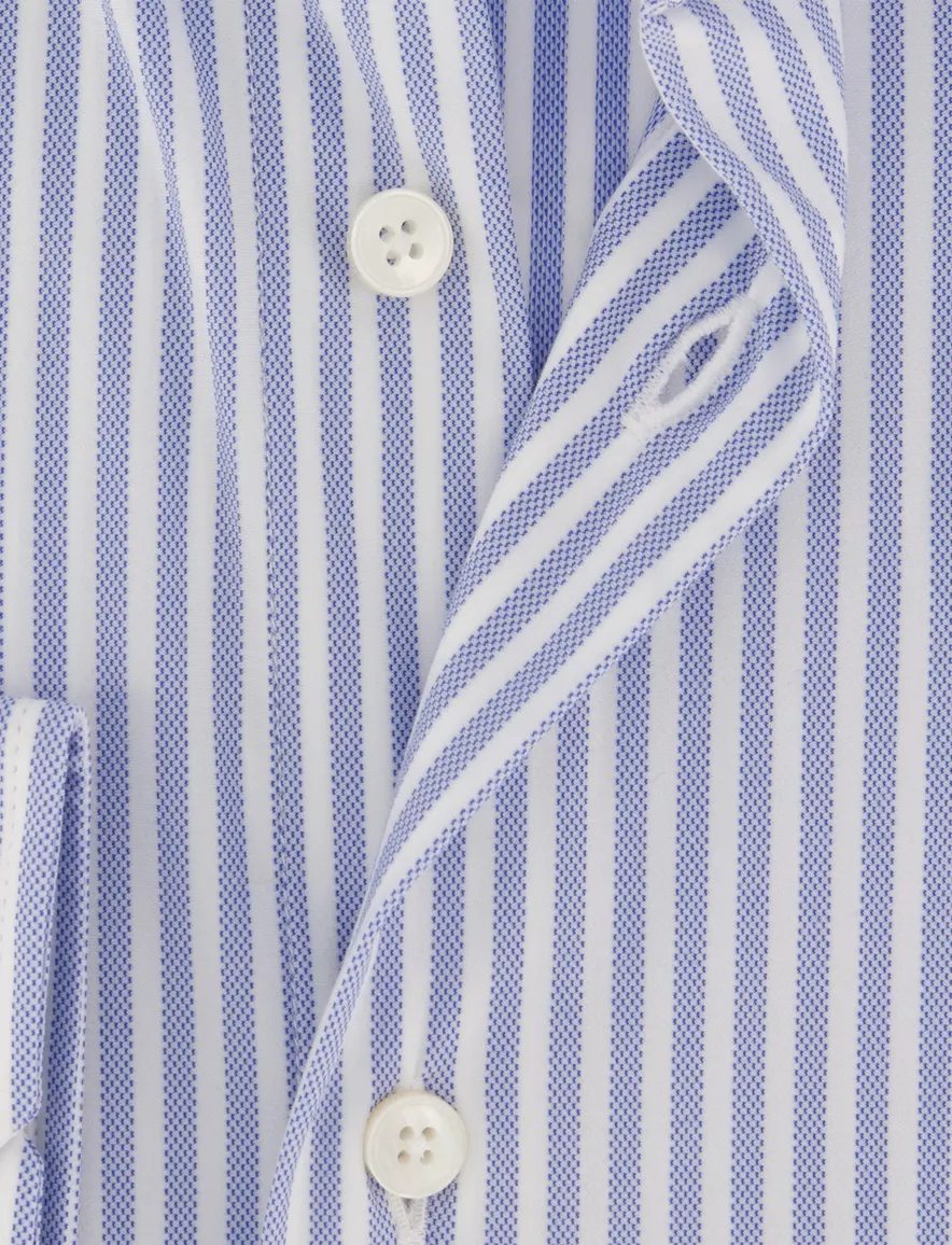 Xacus Active gestreept overhemd blauw
