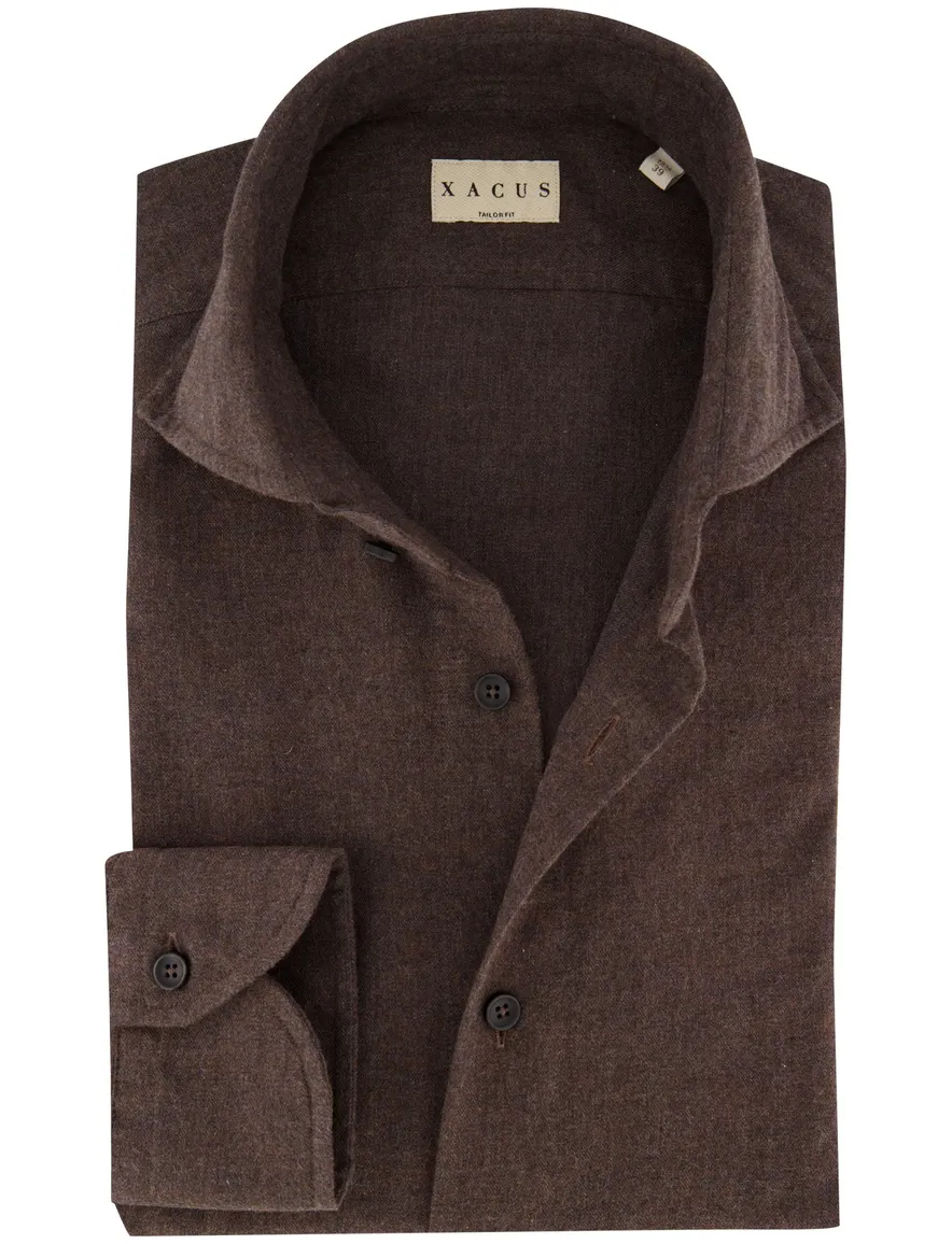 Overhemd Xacus bruin