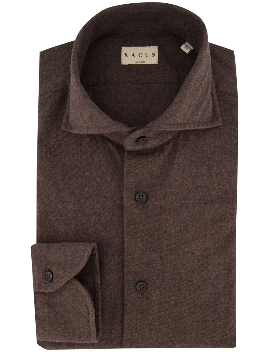 Overhemd Xacus bruin
