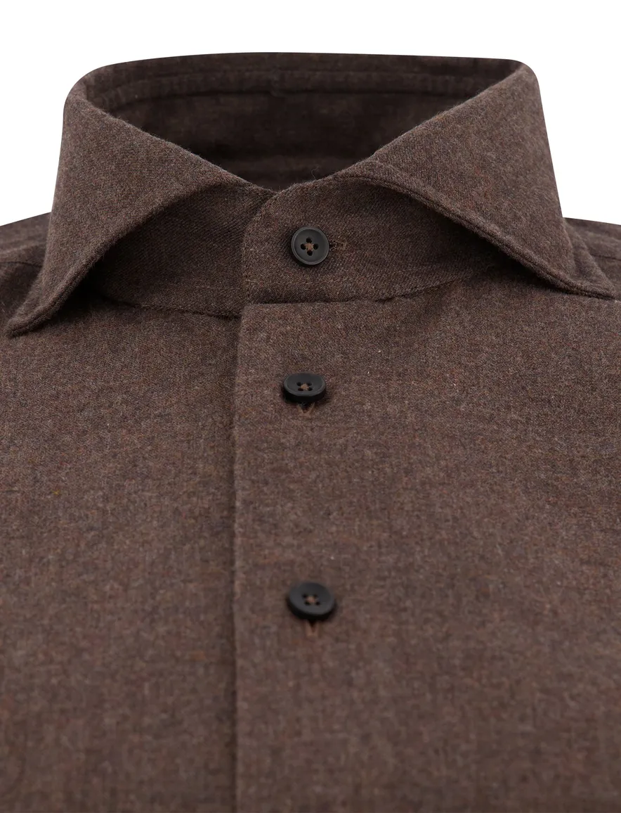 Overhemd Xacus bruin
