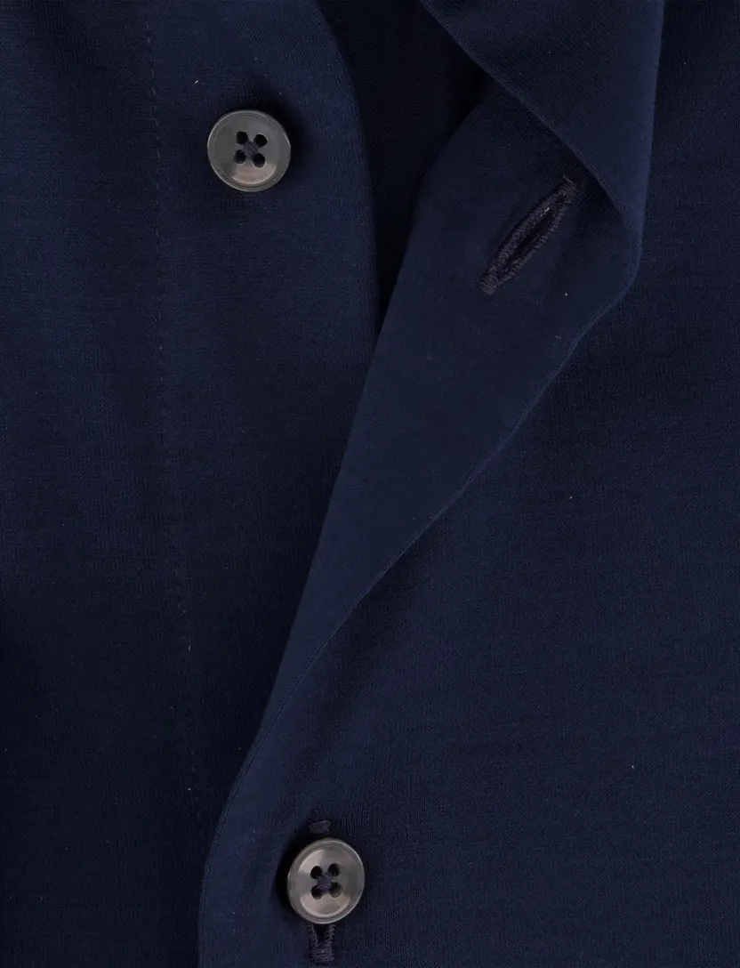 Overhemd Xacus donkerblauw jersey