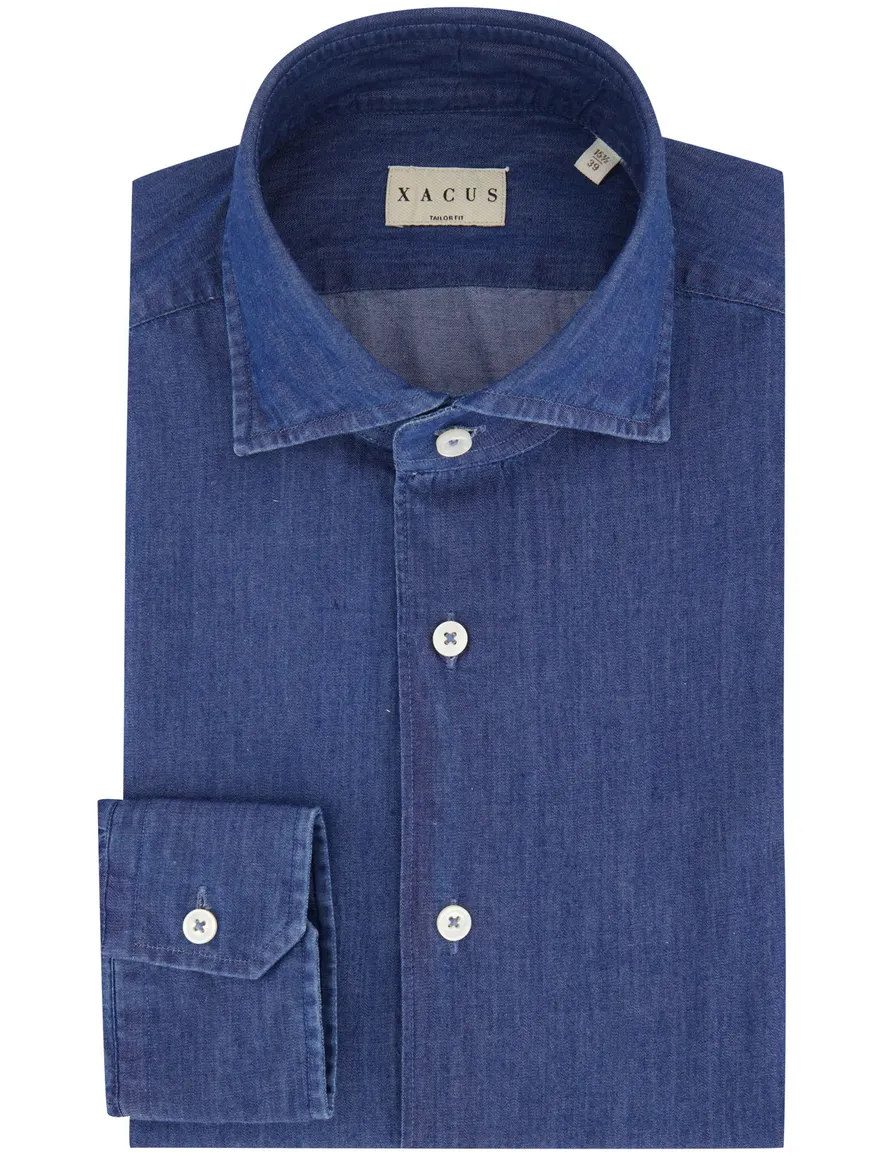 Overhemd Xacus blauw