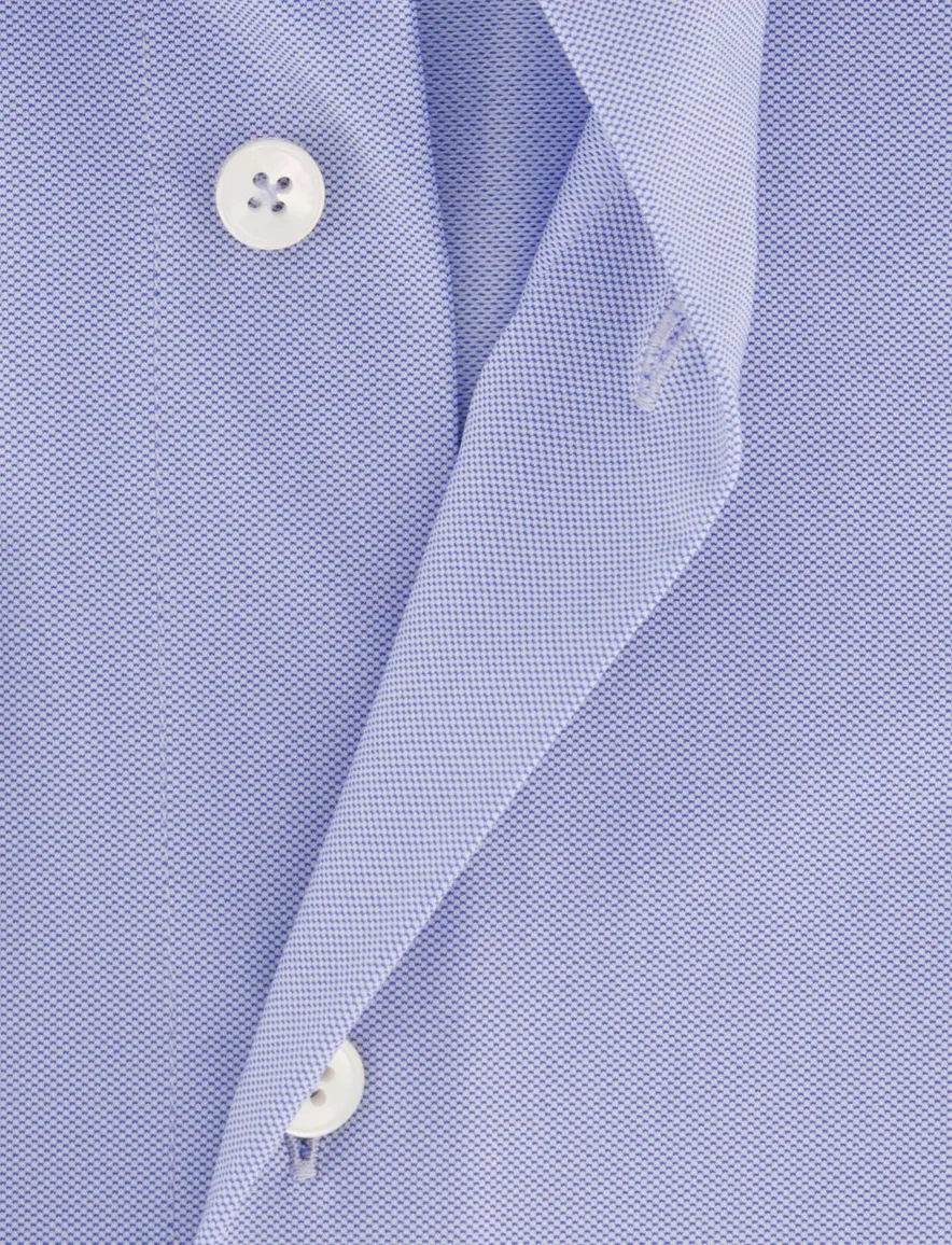 Xacus Active overhemden blauw geprint strijkvrij