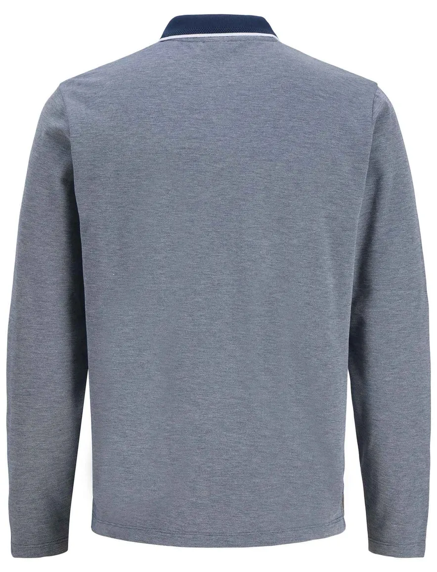 Jack & Jones poloshirt blauw gemêleerd
