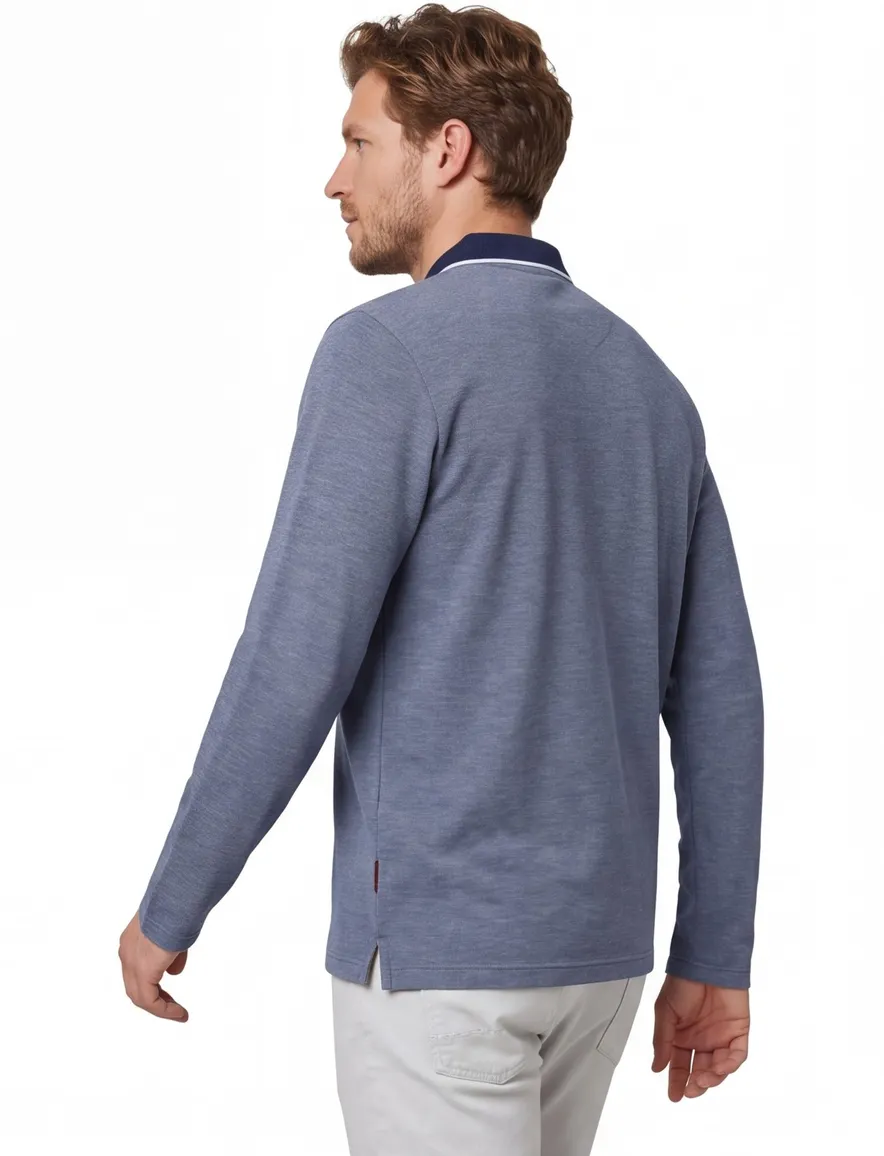 Jack & Jones poloshirt blauw gemêleerd