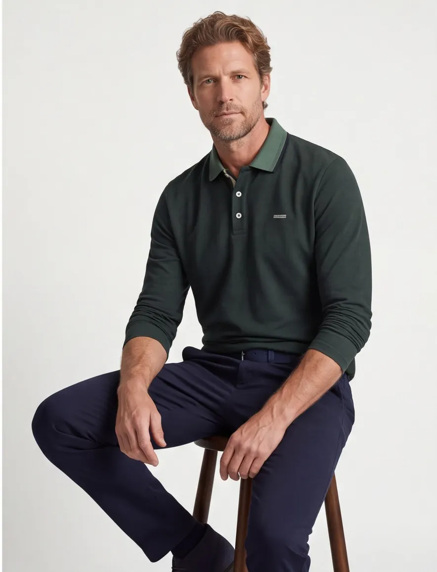 Jack & Jones Regular Fit poloshirt donkergroen