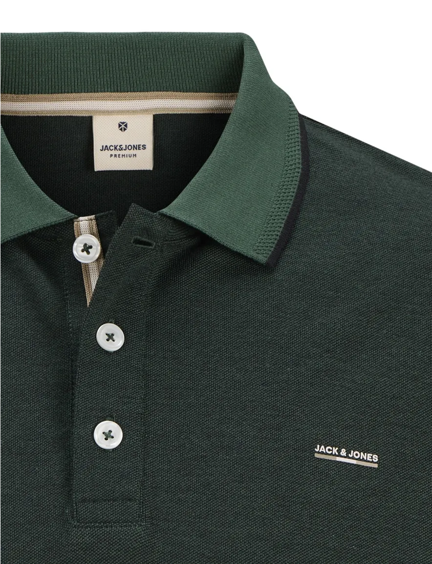 Jack & Jones Regular Fit poloshirt donkergroen