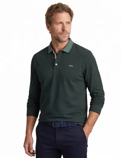 Jack & Jones Jack & Jones Regular Fit poloshirt donkergroen