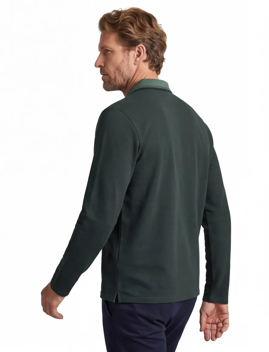 Jack & Jones Regular Fit poloshirt donkergroen
