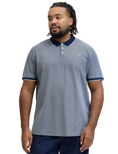 Jack & Jones Jack & Jones Regular Fit poloshirt blauw gemêleerd