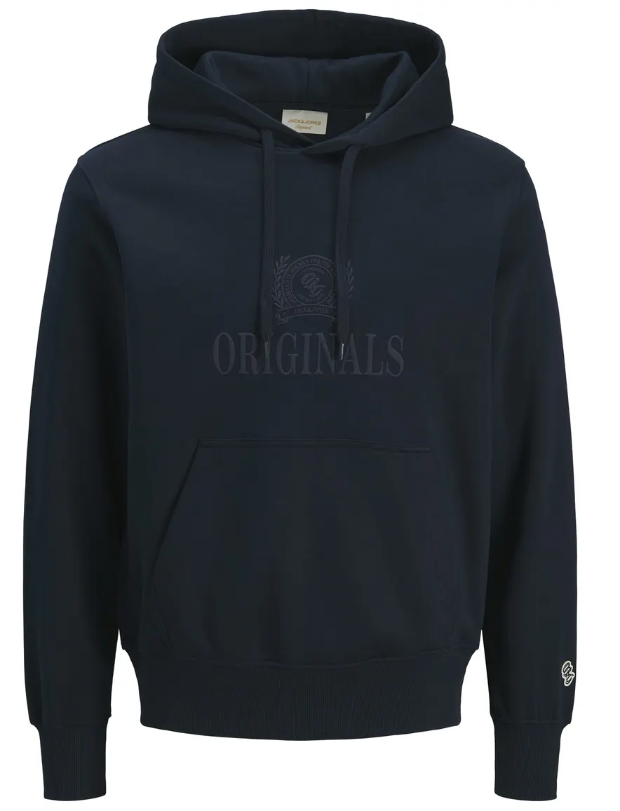 Donkerblauwe hoodie Jack & Jones Regular Fit
