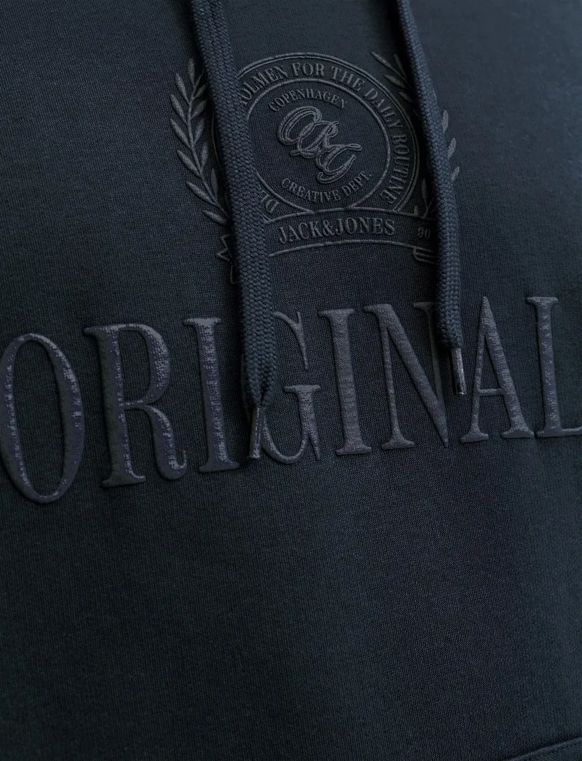 Hoodie Jack & Jones Regular Fit donkerblauw